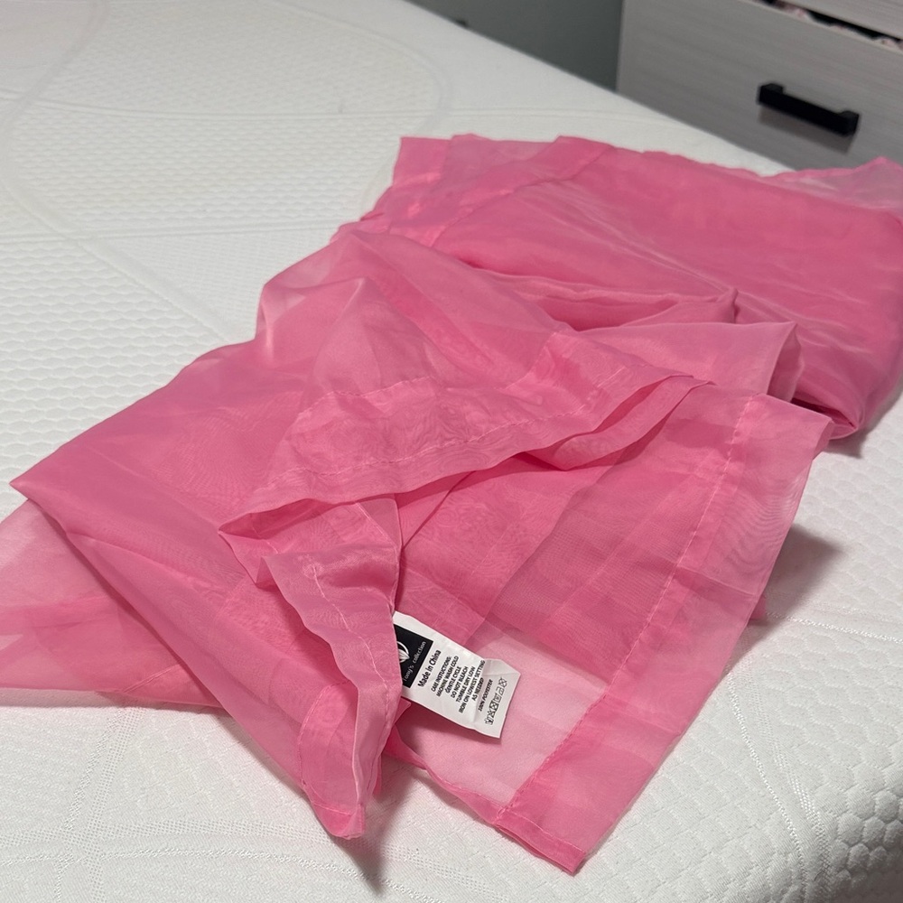 Pink Sheer Fabric